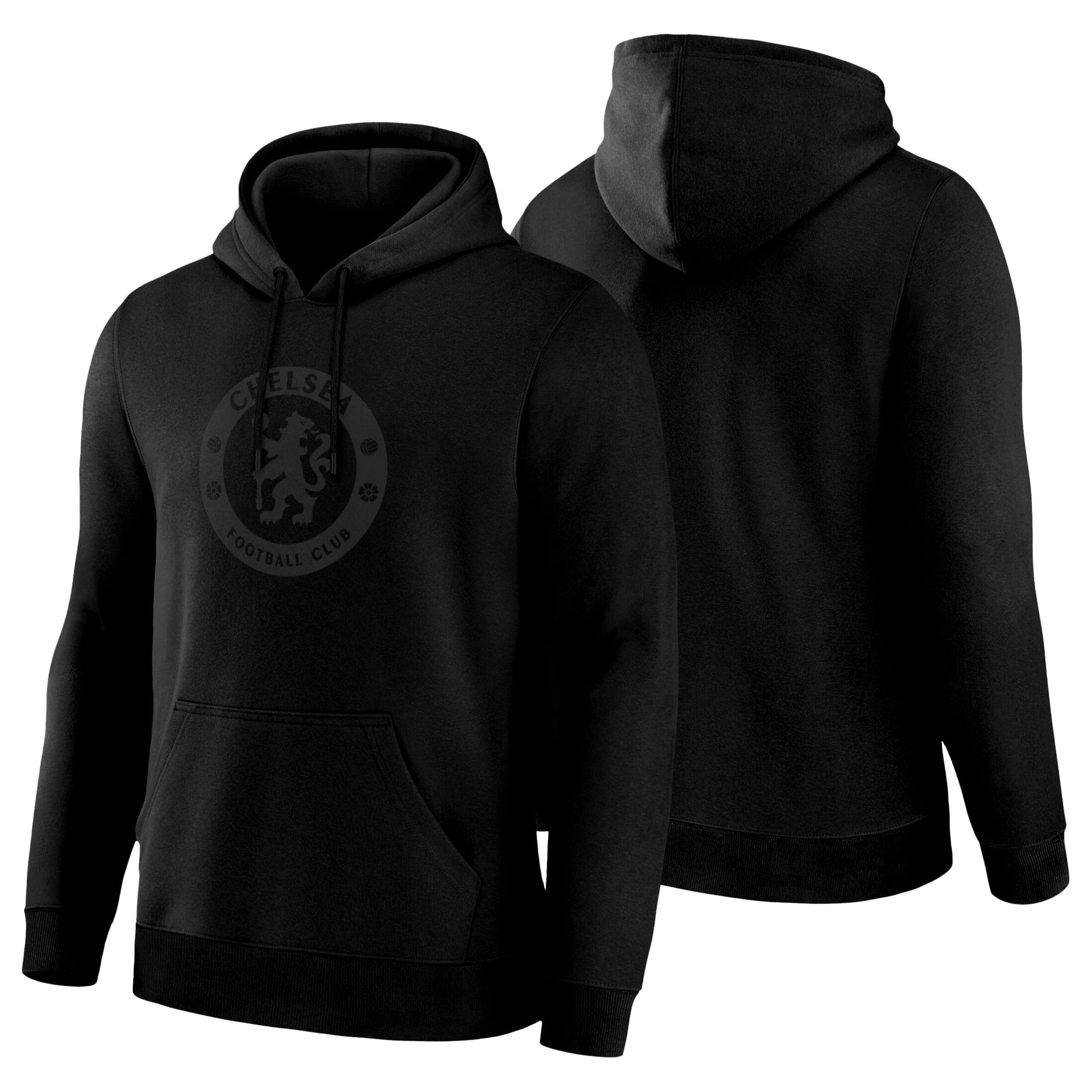 Icon Sports Soccer Blackout Hoodie – Officially Licensed Unisex Adult Long Sleeve Hooded Sweatshirt