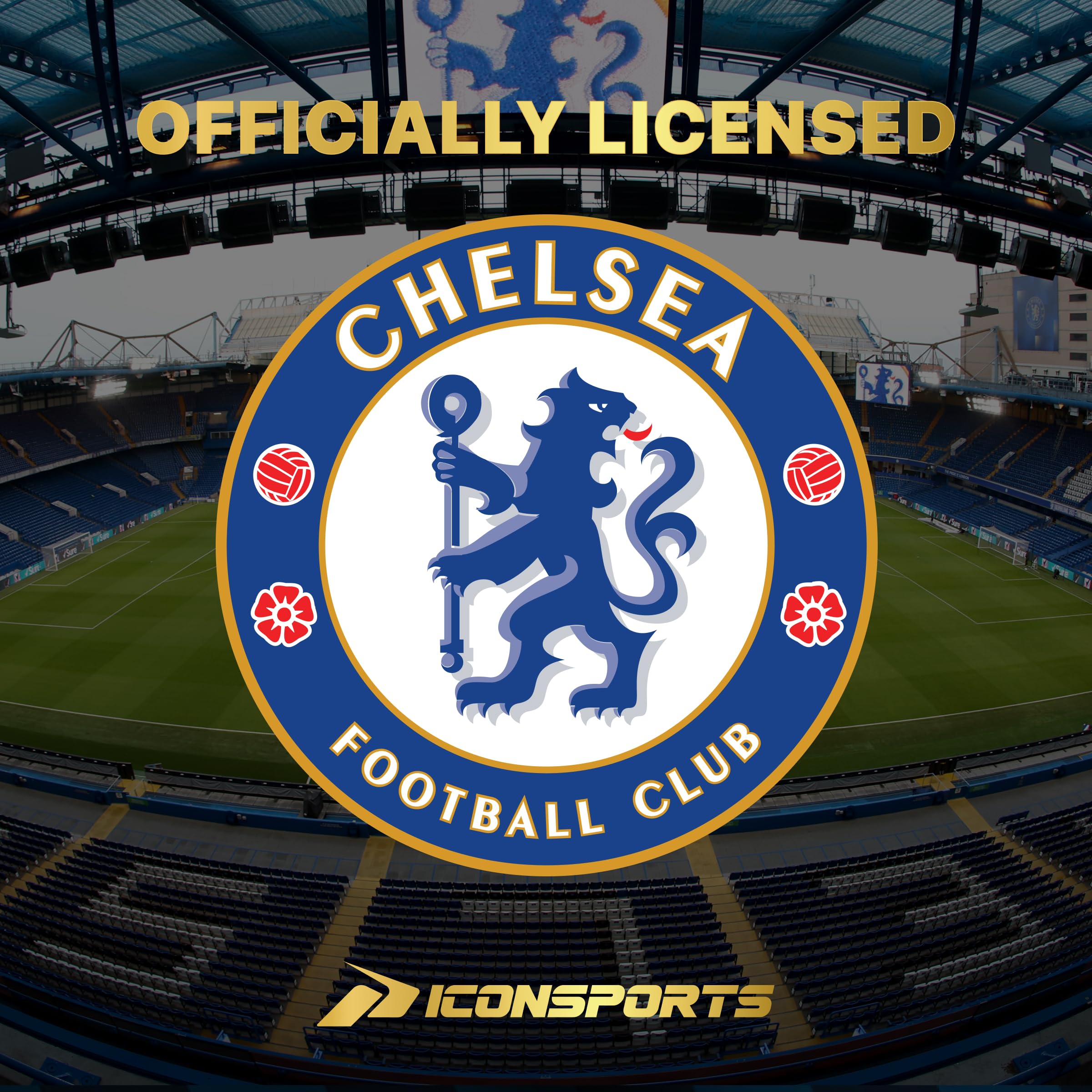 Icon Sports Official Chelsea Soccer Crew Neck - Unisex Adult