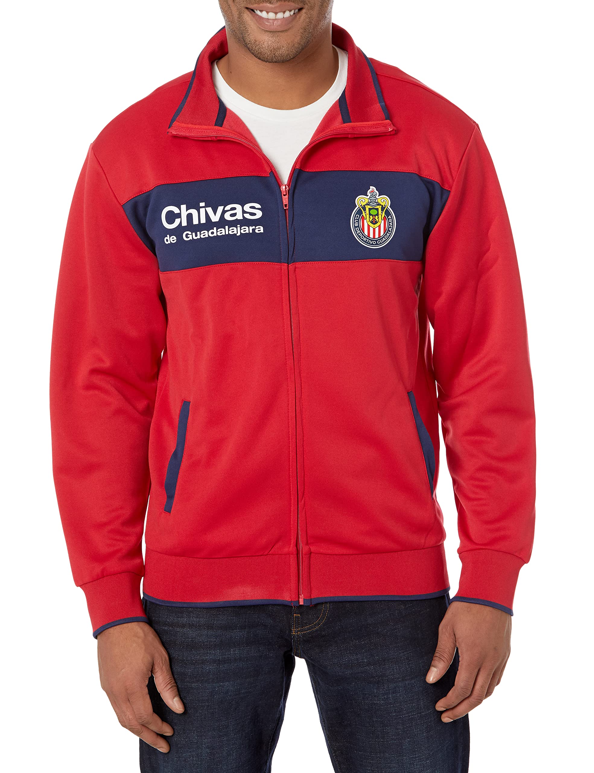 Icon Sports Officially Licensed Chivas Soccer Track Jacket - Unisex Adult