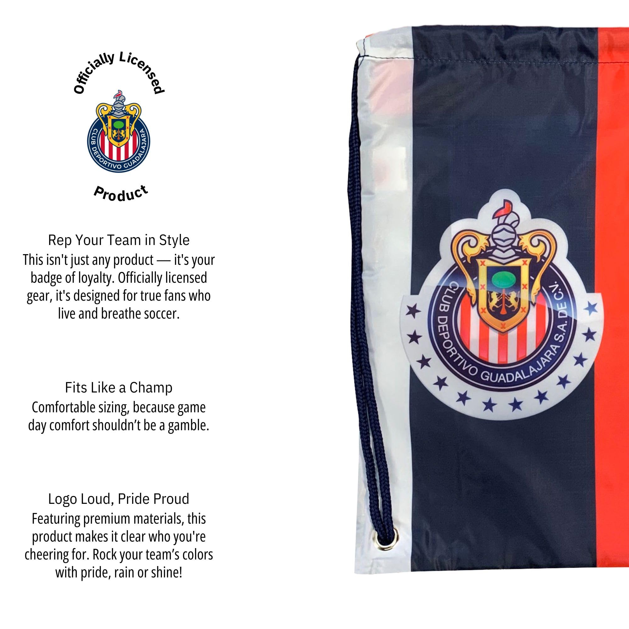 Icon Sports Officially Licensed Chivas de Guadalajara Cinch Bag (CH13CS-N)
