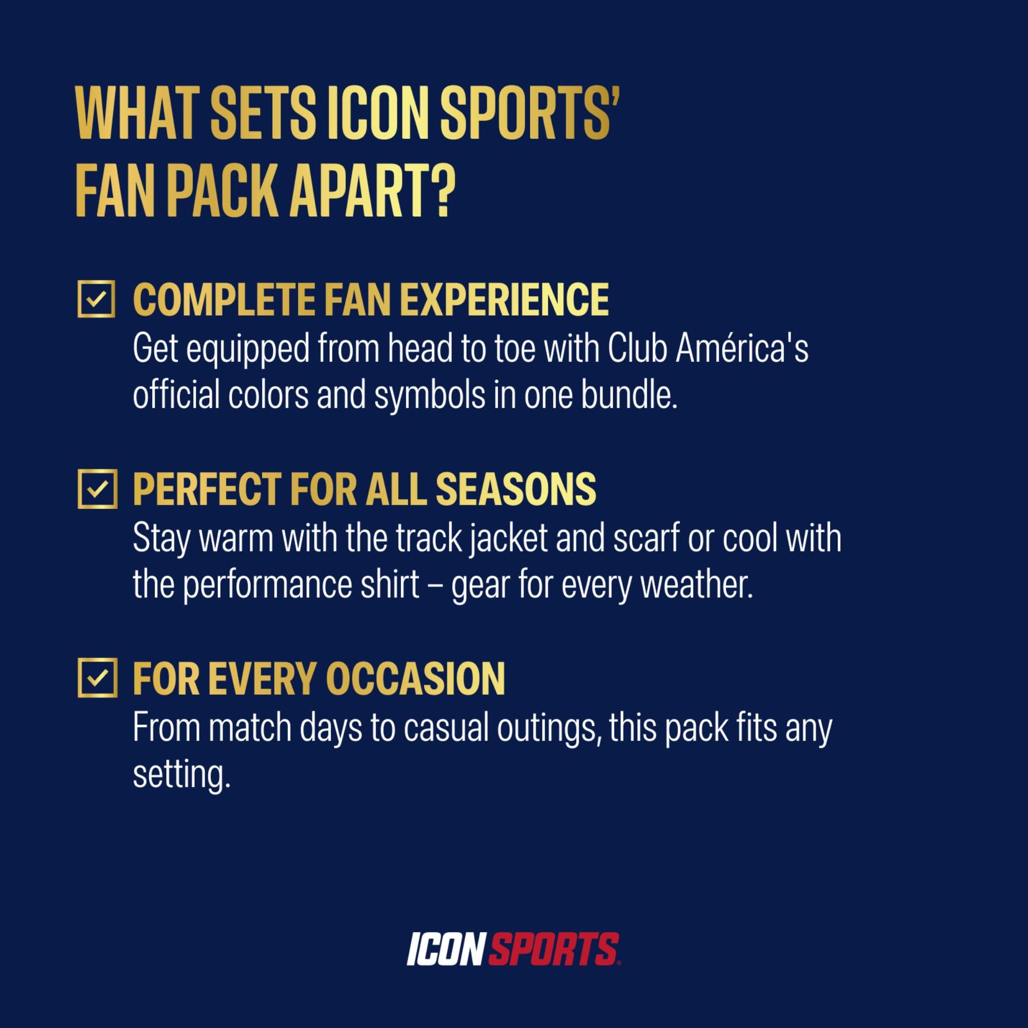 Icon Sports Pro League Ultimate Fan Pack – Officially Licensed 5-Piece Soccer Merch - Shirt, Jersey, Jacket, Scarf, Bag