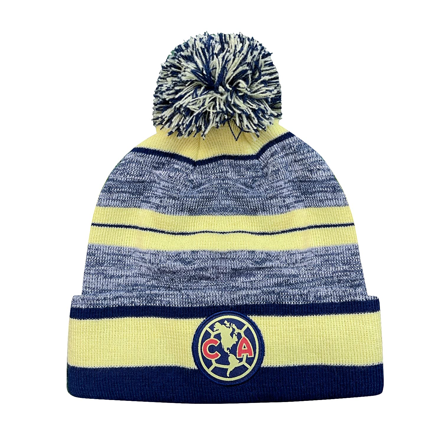 Icon Sports Officially Licensed World Clubs Pom Beanie - Premium Soft Knit Winter Hat for Soccer Fans, Warm Soccer Fan Gear