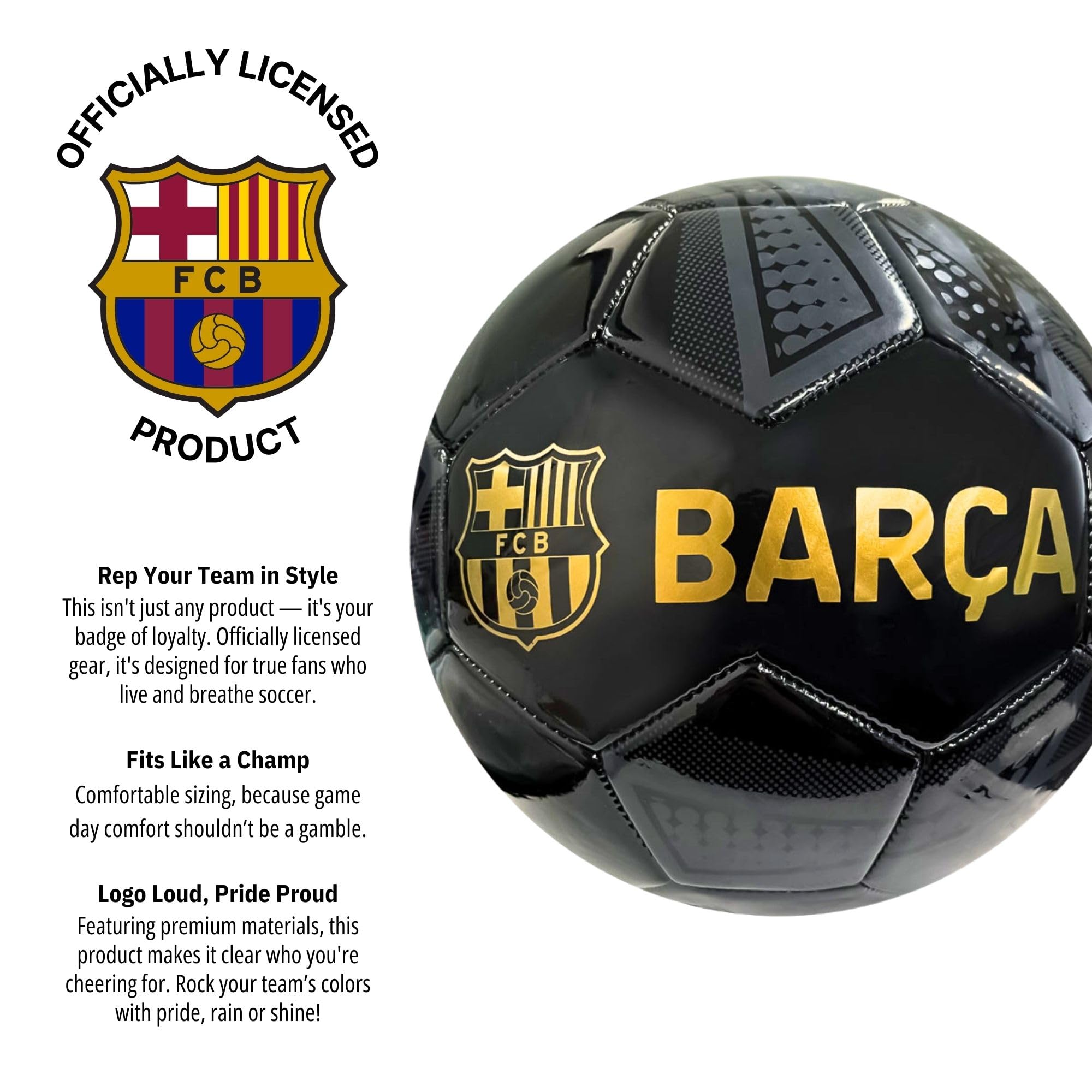 Icon Sports Officially Licensed FC Barcelona Soccer Ball