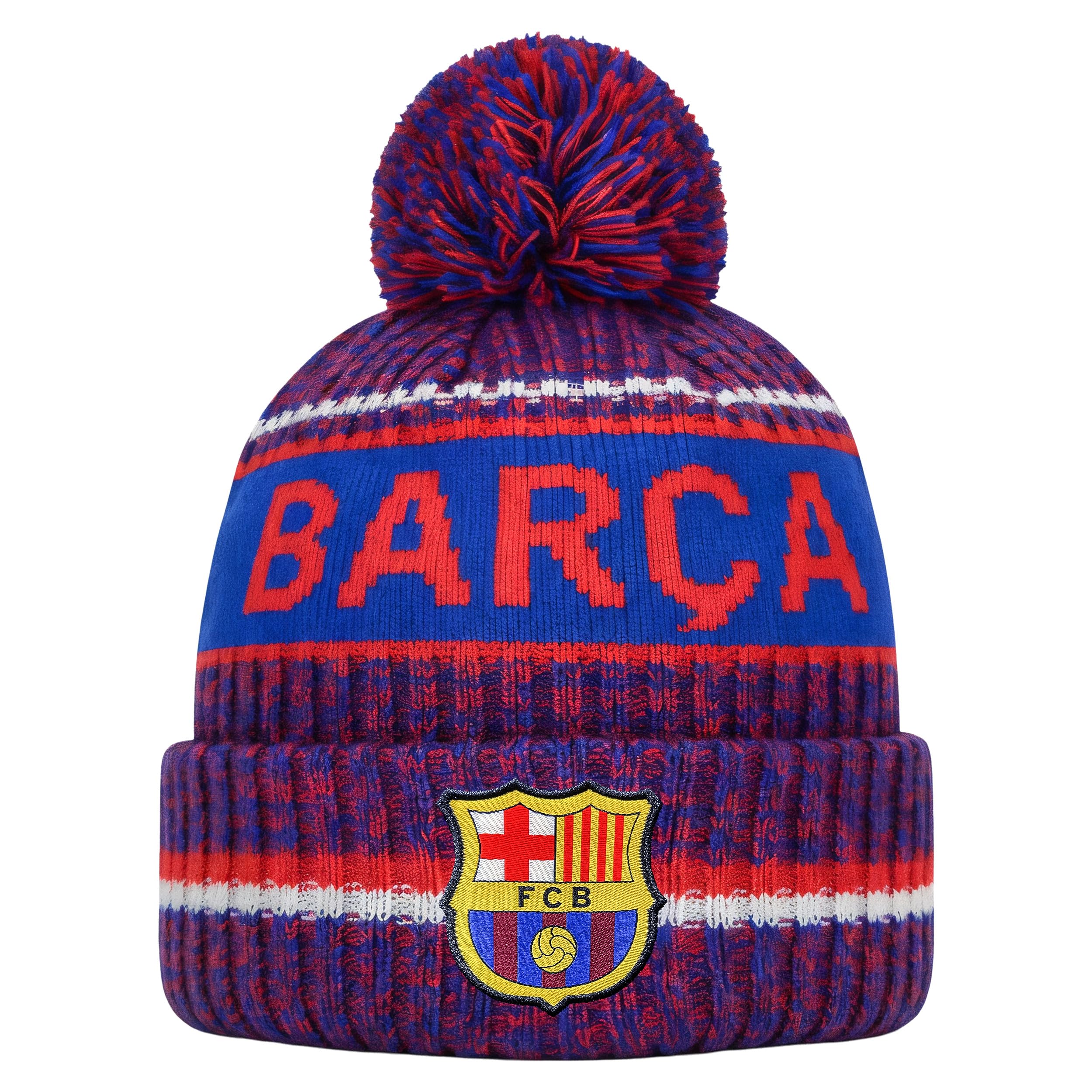 Icon Sports Officially Licensed FC Barcelona Beanie - Unisex Adult - FCB47BN Royal Blue