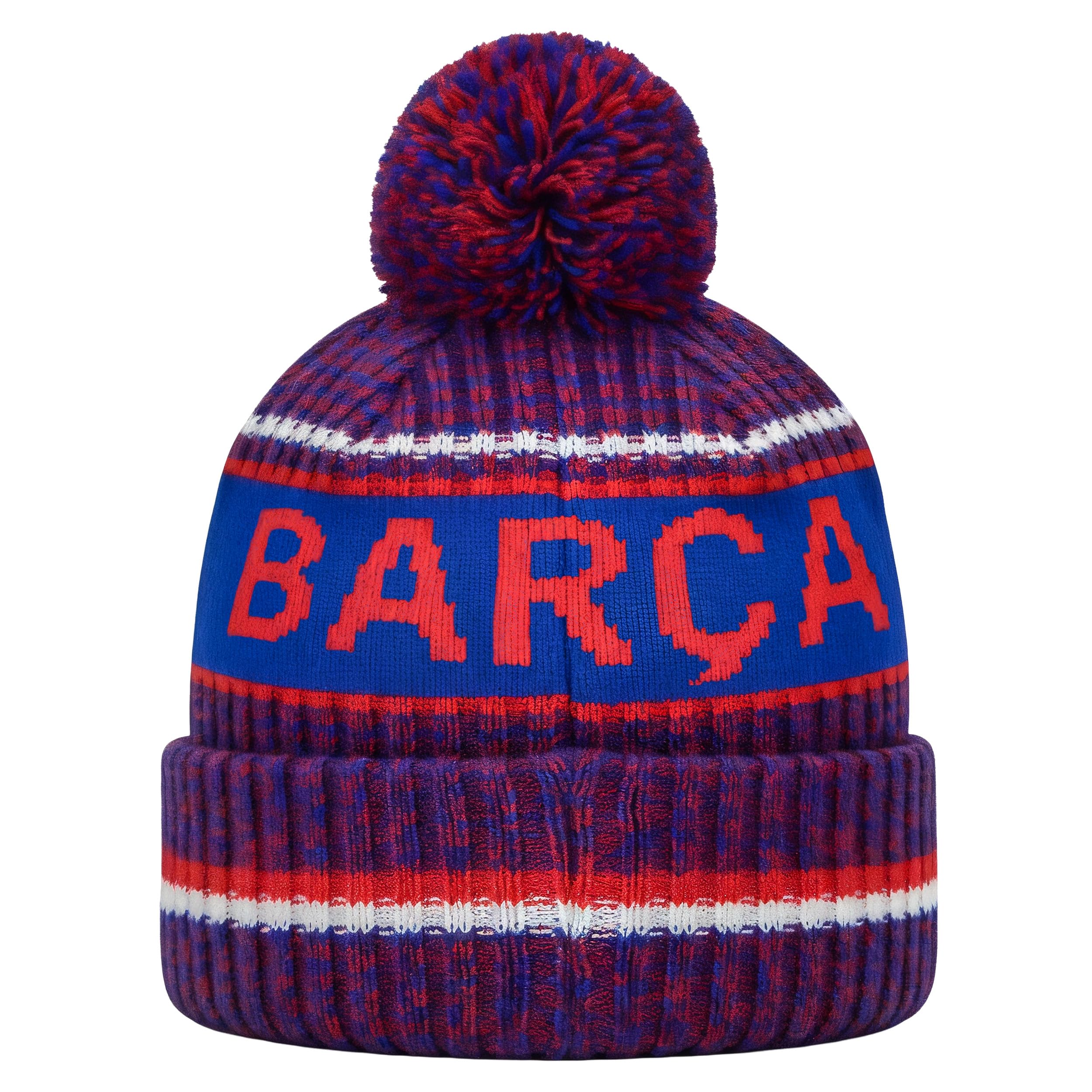 Icon Sports Officially Licensed FC Barcelona Beanie - Unisex Adult - FCB47BN Royal Blue