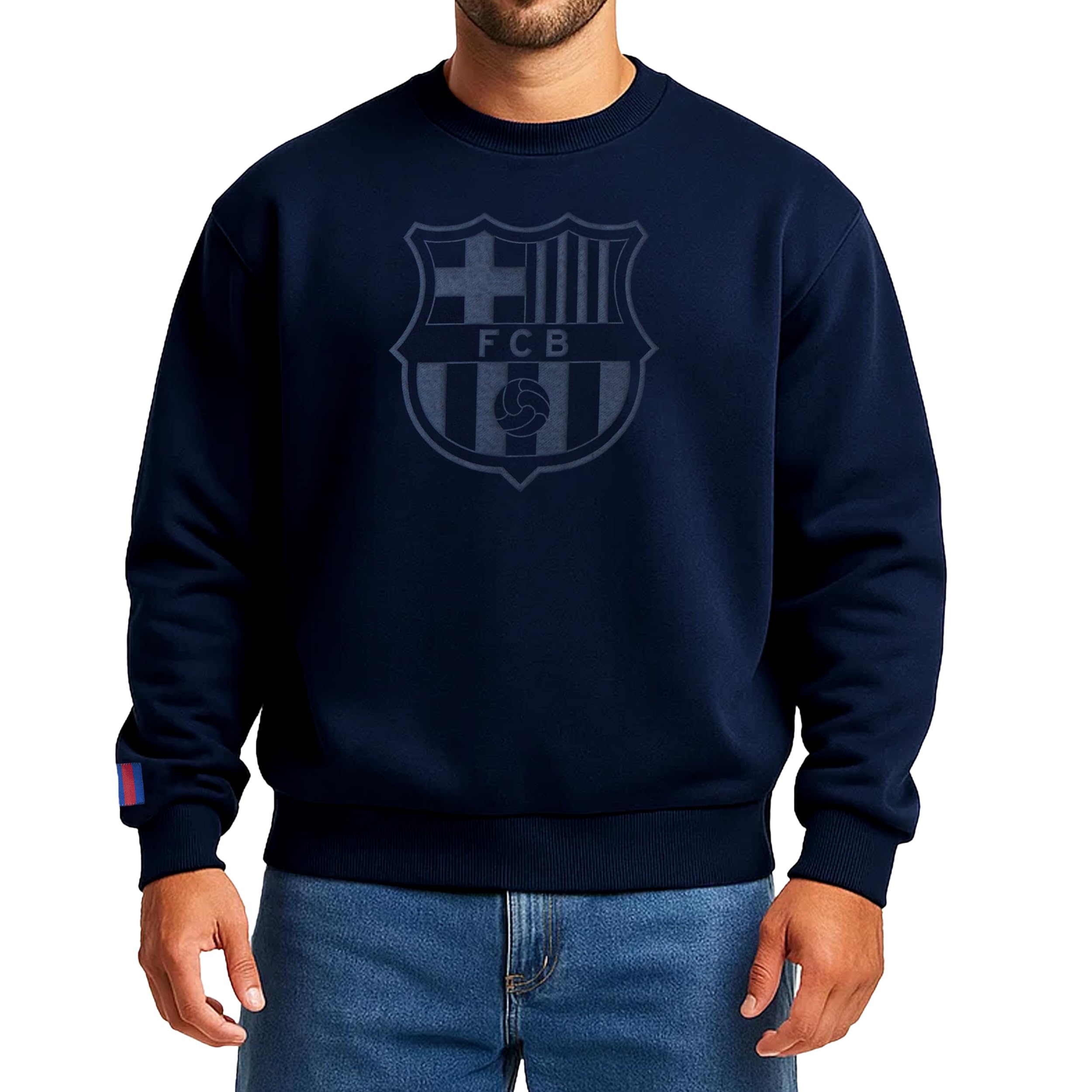 Icon Sports Official FC Barcelona Soccer Crew Neck - Unisex Adult