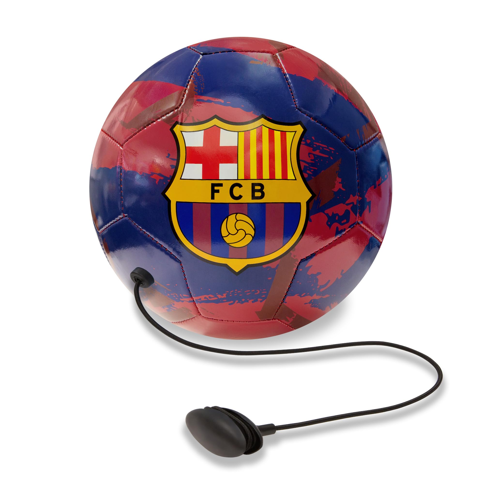 Icon Sports Official Licensed International Clubs Size 5 Training Soccer Ball | FC Barcelona, Navy