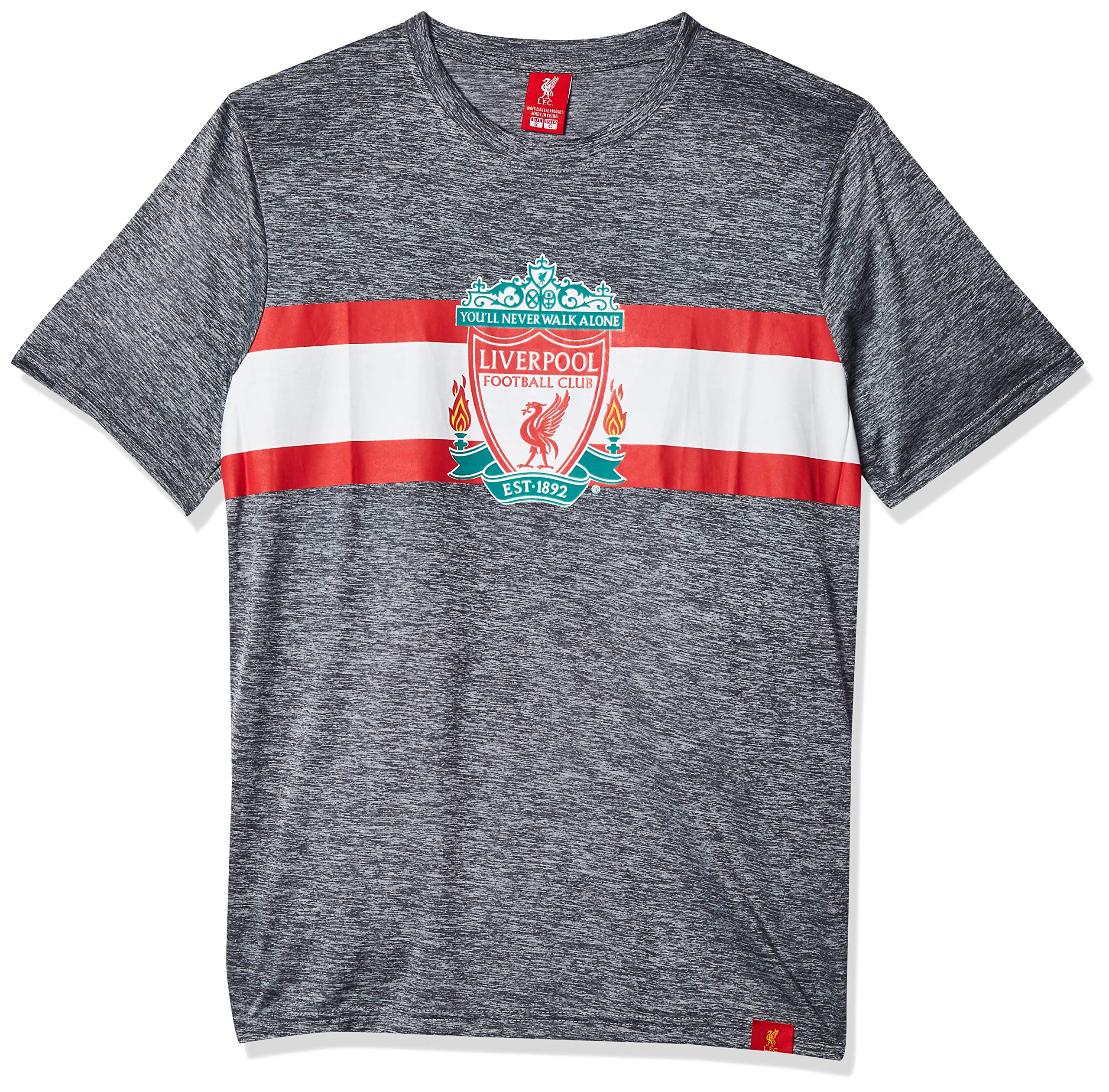 Icon Sports Liverpool Short Sleeve Color Block T-Shirt - Mens Adult- DD1H-27 -Team Color - Medium