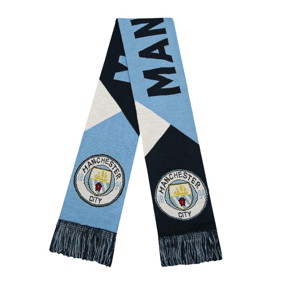 Icon Sports Official Manchester City FC Soccer Scarf - Unisex Adult