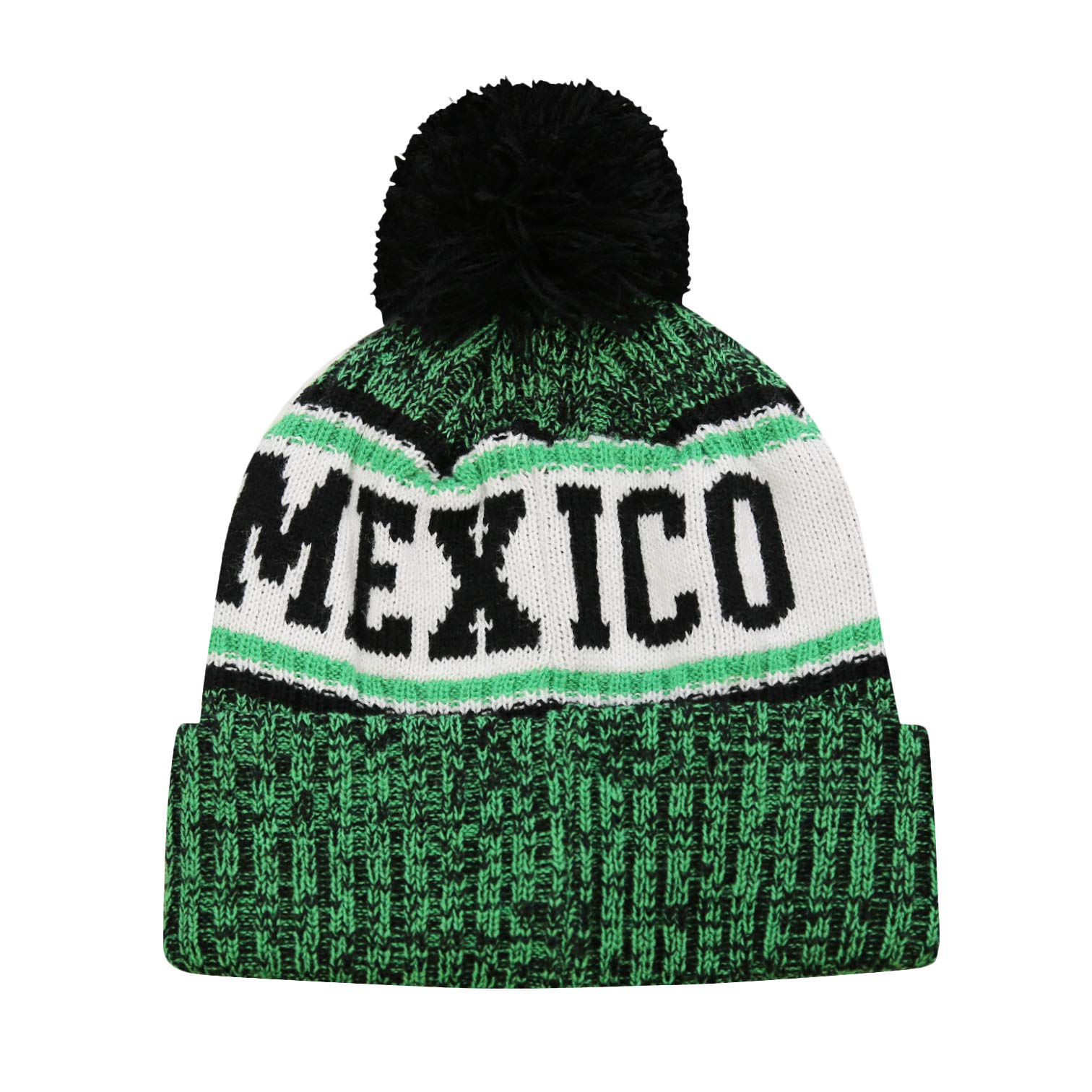 Icon Sports Mexico Country Crowned Adult Unisex Beanie Green